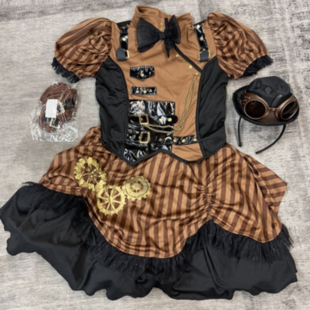 Amscan Kids Brown Steampunk Costume - Picture 2 of 7